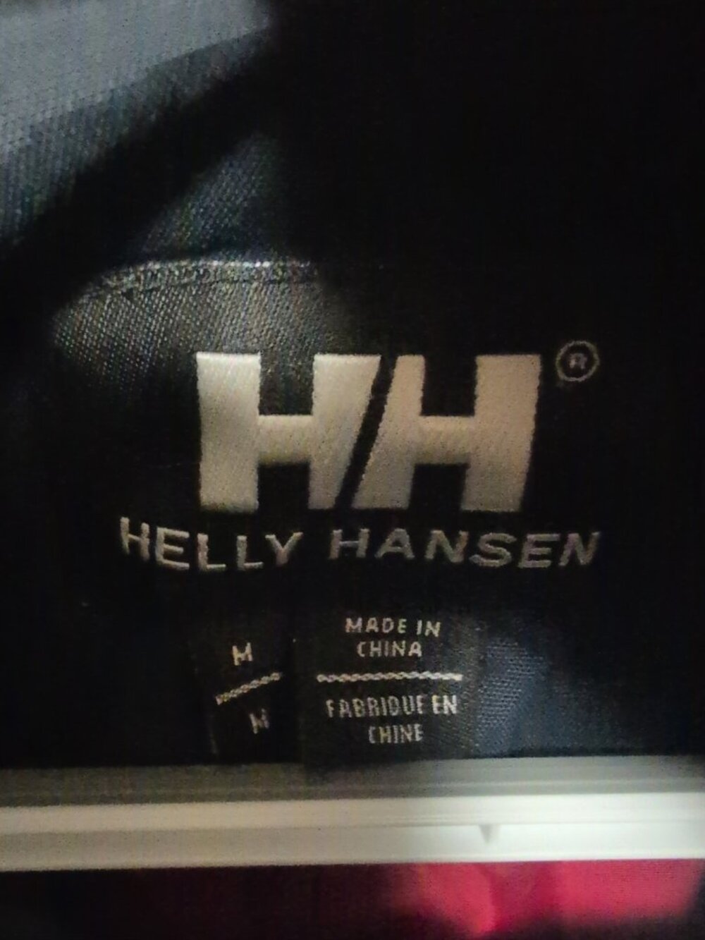 Helly Hansen Jacket Men's M Black White Red Windbreaker Striped European - Picture 3 of 8